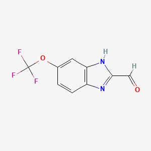 6-Trifluoromethoxy-1H-benzoimidazole-2-carbaldehyde