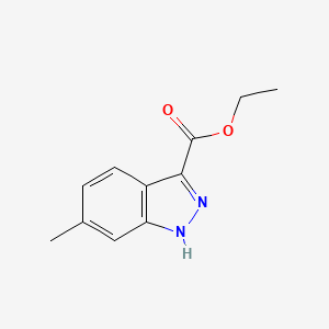 molecular formula C11H12N2O2 B1465017 6-Methyl-1H-indazole-3-carboxylic acid ethyl ester CAS No. 4498-69-5