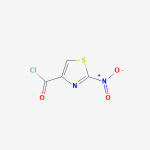molecular formula C4HClN2O3S B14650183 2-Nitro-1,3-thiazole-4-carbonyl chloride CAS No. 43029-01-2