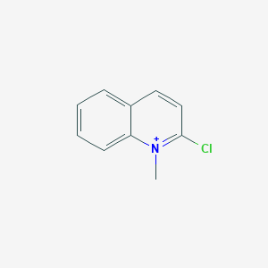 molecular formula C10H9ClN+ B14650266 2-Chloro-1-methylquinolin-1-ium CAS No. 45998-43-4