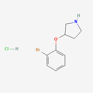 molecular formula C10H13BrClNO B1465027 3-(2-Bromophenoxy)pyrrolidine hydrochloride CAS No. 960492-06-2