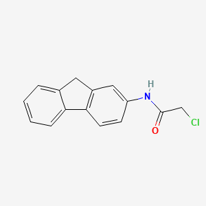 molecular formula C15H12ClNO B14650272 Acetamide, 2-chloro-N-(2-fluorenyl)- CAS No. 41098-68-4