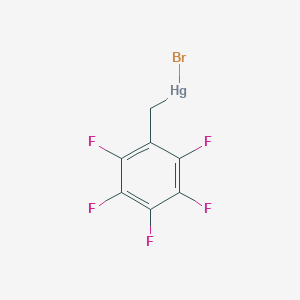 molecular formula C7H2BrF5Hg B14650282 Bromo[(pentafluorophenyl)methyl]mercury CAS No. 51081-34-6