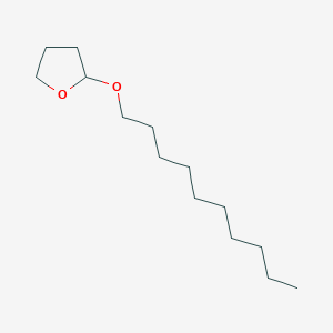 molecular formula C14H28O2 B14650300 Furan, 2-(decyloxy)tetrahydro- CAS No. 52767-45-0