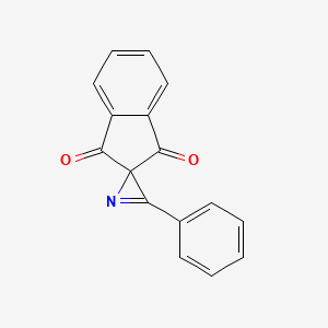 molecular formula C16H9NO2 B14650316 Spiro[2H-azirine-2,2'-[2H]indene]-1',3'-dione, 3-phenyl- CAS No. 53919-51-0