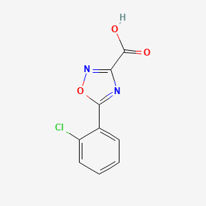 molecular formula C9H5ClN2O3 B1465032 5-(2-Chlorophenyl)-1,2,4-oxadiazole-3-carboxylic acid CAS No. 1260740-15-5