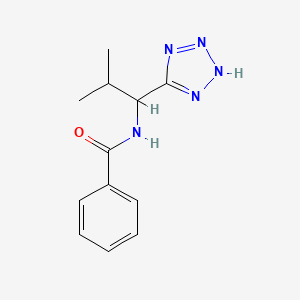 molecular formula C12H15N5O B1465037 N-[2-methyl-1-(2H-1,2,3,4-tetrazol-5-yl)propyl]benzamide CAS No. 1315368-47-8