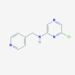 molecular formula C10H9ClN4 B1465039 6-chloro-N-(pyridin-4-ylmethyl)pyrazin-2-amine CAS No. 1220030-75-0