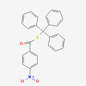 molecular formula C26H19NO3S B14650395 S-(Triphenylmethyl) 4-nitrobenzene-1-carbothioate CAS No. 50338-08-4