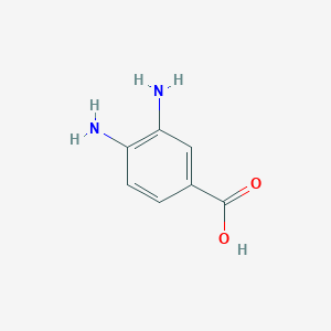 molecular formula C7H8N2O2 B146504 3,4-二氨基苯甲酸 CAS No. 619-05-6