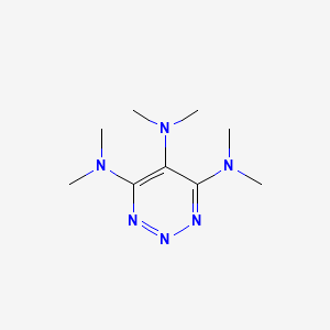 molecular formula C9H18N6 B14650412 N~4~,N~4~,N~5~,N~5~,N~6~,N~6~-Hexamethyl-1,2,3-triazine-4,5,6-triamine CAS No. 50901-69-4