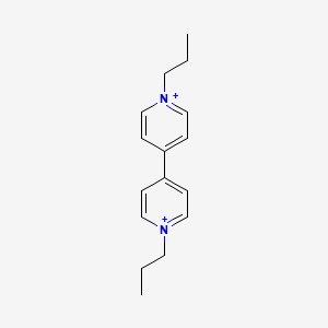 molecular formula C16H22N2+2 B14650414 1,1'-Dipropyl-4,4'-bipyridinium CAS No. 46903-41-7