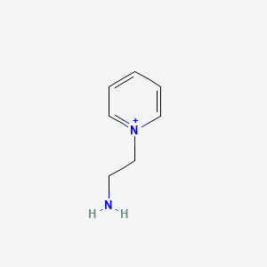 molecular formula C7H11N2+ B14650429 Pyridinium, 1-(2-aminoethyl)- CAS No. 45705-57-5