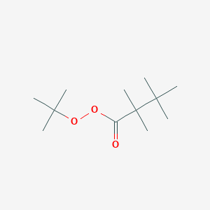 molecular formula C12H24O3 B14650440 tert-Butyl 2,2,3,3-tetramethylbutaneperoxoate CAS No. 54043-01-5
