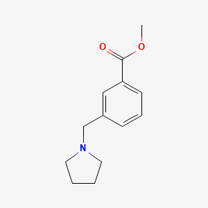 molecular formula C13H17NO2 B1465045 Methyl 3-(pyrrolidin-1-ylmethyl)benzoate CAS No. 321198-22-5
