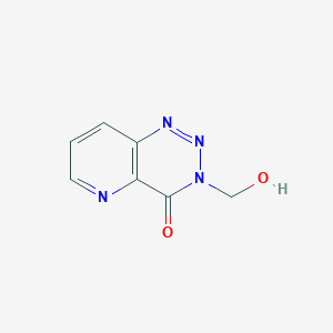 molecular formula C7H6N4O2 B14650463 Pyrido[3,2-d]-1,2,3-triazin-4(3H)-one, 3-(hydroxymethyl)- CAS No. 50608-95-2