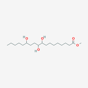 molecular formula C19H38O5 B14650479 Methyl 9,10,13-trihydroxyoctadecanoate CAS No. 50439-75-3