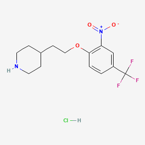 4-{2-[2-Nitro-4-(trifluoromethyl)phenoxy]-ethyl}piperidine hydrochloride