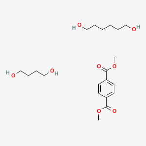 molecular formula C20H34O8 B14650481 Butane-1,4-diol;dimethyl benzene-1,4-dicarboxylate;hexane-1,6-diol CAS No. 50987-86-5