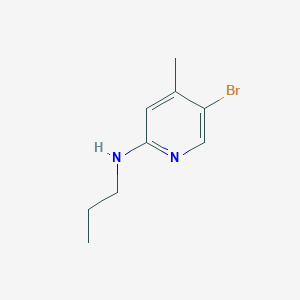 molecular formula C9H13BrN2 B1465049 N-(5-Bromo-4-methyl-2-pyridinyl)-N-propylamine CAS No. 1220034-12-7