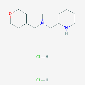 molecular formula C13H28Cl2N2O B1465051 N-Methyl(2-piperidinyl)-N-(tetrahydro-2H-pyran-4-ylmethyl)methanamine dihydrochloride CAS No. 1219963-99-1