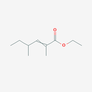 molecular formula C10H18O2 B14650556 Ethyl 2,4-dimethylhex-2-enoate CAS No. 54211-42-6