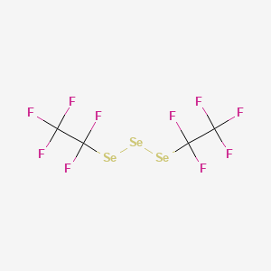 molecular formula C4F10Se3 B14650566 Bis(pentafluoroethyl)triselane CAS No. 51684-79-8