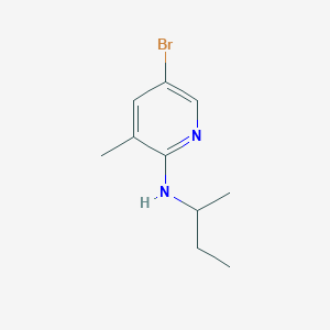B1465061 N-(5-Bromo-3-methyl-2-pyridinyl)-N-(sec-butyl)amine CAS No. 1220037-19-3