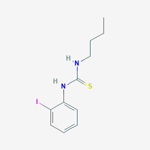 molecular formula C11H15IN2S B14650640 Thiourea, N-butyl-N'-(2-iodophenyl)- CAS No. 53305-95-6
