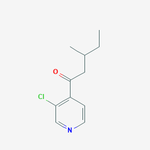 molecular formula C11H14ClNO B1465072 1-(3-Chloropyridin-4-yl)-3-methylpentan-1-one CAS No. 898785-65-4