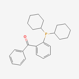 molecular formula C25H31OP B1465074 2-(Dicyclohexylphosphino)benzophenone CAS No. 256926-87-1