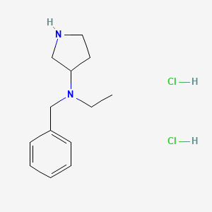 molecular formula C13H22Cl2N2 B1465078 N-Benzyl-N-ethyl-3-pyrrolidinamine dihydrochloride CAS No. 1220038-36-7