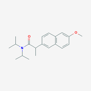 molecular formula C20H27NO2 B146508 2-(6-methoxynaphthalen-2-yl)-N,N-di(propan-2-yl)propanamide CAS No. 134736-00-8