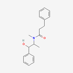 molecular formula C19H23NO2 B1465090 N-(2-Hydroxy-1-methyl-2-phenylethyl)-N-methyl-3-phenylpropionamide CAS No. 42407-58-9