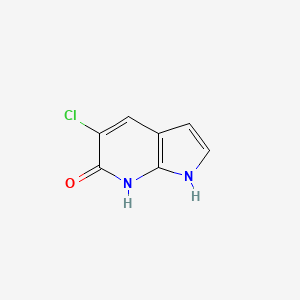 molecular formula C7H5ClN2O B1465091 5-chloro-1H-pyrrolo[2,3-b]pyridin-6-ol CAS No. 1190321-69-7