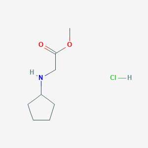 molecular formula C8H16ClNO2 B1465094 Methyl 2-(cyclopentylamino)acetate hydrochloride CAS No. 195877-46-4