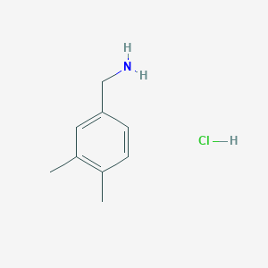 molecular formula C9H14ClN B1465096 3,4-Dimethylbenzylamine hydrochloride CAS No. 4152-83-4