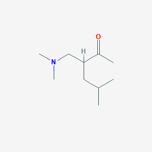 molecular formula C10H21NO B1465102 3-((Dimethylamino)methyl)-5-methylhexan-2-one CAS No. 91342-74-4