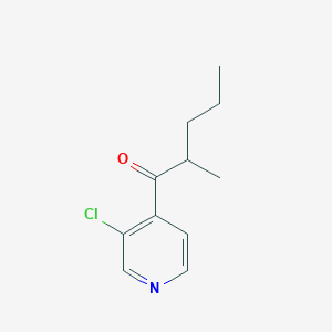 molecular formula C11H14ClNO B1465104 1-(3-氯吡啶-4-基)-2-甲基戊酮 CAS No. 898785-63-2
