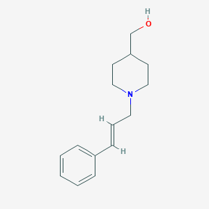 molecular formula C15H21NO B1465108 {1-[(2E)-3-phenylprop-2-en-1-yl]piperidin-4-yl}methanol CAS No. 1311997-24-6