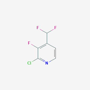 molecular formula C6H3ClF3N B1465112 2-Chloro-4-(difluoromethyl)-3-fluoropyridine CAS No. 1262413-59-1