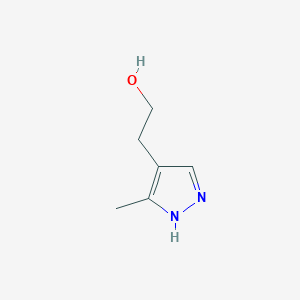 molecular formula C6H10N2O B1465118 2-(3-methyl-1H-pyrazol-4-yl)ethan-1-ol CAS No. 1314903-21-3