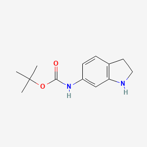 molecular formula C13H18N2O2 B1465122 tert-Butyl indolin-6-ylcarbamate CAS No. 885270-09-7