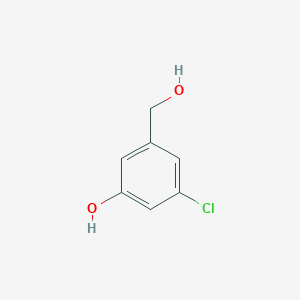 molecular formula C7H7ClO2 B1465138 3-Chloro-5-(hydroxymethyl)phenol CAS No. 885270-34-8