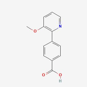 molecular formula C13H11NO3 B1465142 4-(3-Methoxypyridin-2-yl)benzoic acid CAS No. 849757-80-8