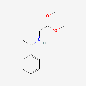 B1465152 (2,2-Dimethoxyethyl)(1-phenylpropyl)amine CAS No. 1178335-16-4