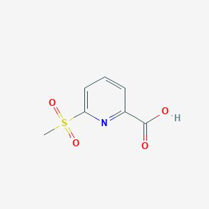 molecular formula C7H7NO4S B1465153 6-(Methylsulfonyl)-2-pyridinecarboxylic acid CAS No. 1186663-28-4