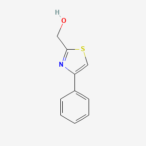 molecular formula C10H10ClNOS B1465154 (4-Phenyl-1,3-thiazol-2-yl)methanol CAS No. 65384-99-8