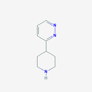 molecular formula C9H13N3 B1465159 3-(Piperidin-4-yl)pyridazine CAS No. 1019206-39-3