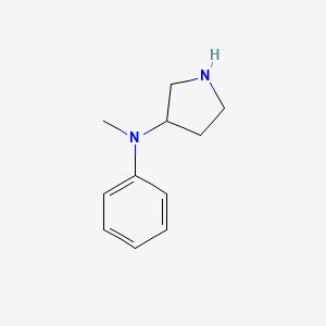 molecular formula C11H16N2 B1465160 N-methyl-N-phenylpyrrolidin-3-amine CAS No. 22106-67-8